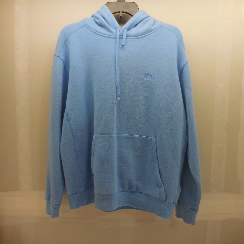 Starter Mens University Blue Fleece Pullover Hoodie Sweatshirt Size M 38-40